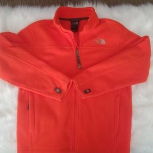 North Face Orange Fleece Jacket